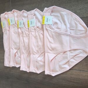 Jenni Womens Panties 5 Pack Size Medium Pink Cotton Underwear New